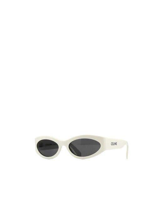 Céline White Logo Sunglasses for men