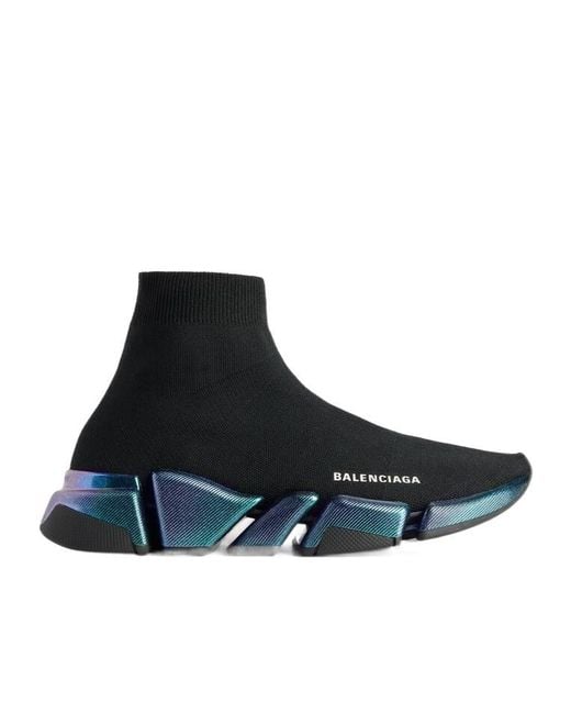 Balenciaga Blue Speed 2.0 Iridescent Sneaker