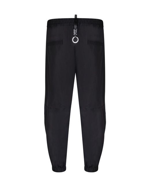DSquared² Black Icon Clubbing Zipped Pants for men