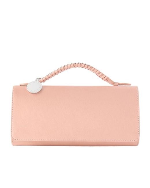 Stella McCartney Pink Top Handle Clutch Bag