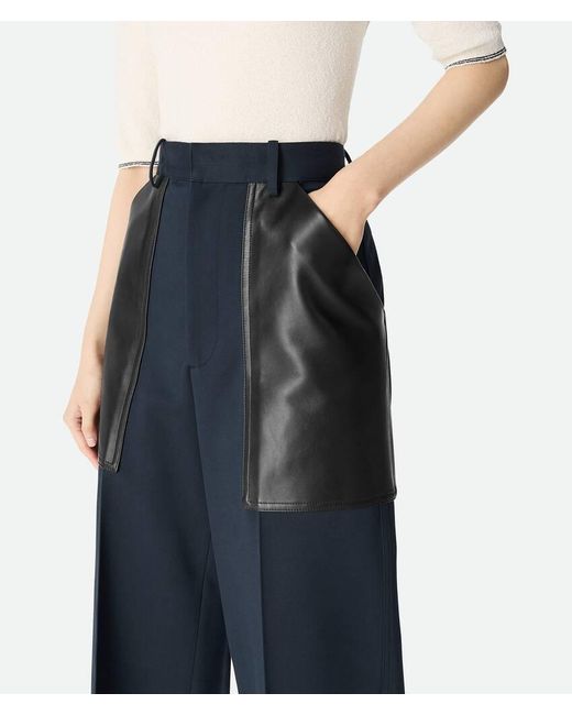 Bottega Veneta Blue Wide Leg Pants