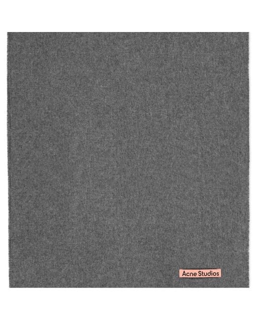 Acne Gray Fringed Scarf