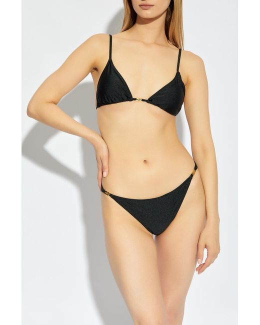 Ganni Black Emblem Mini Briefs