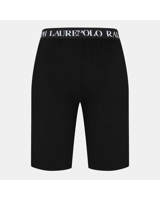 Polo Ralph Lauren Black Puck Logo Jersey Short for men