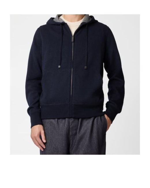 Tod's Blue Cashmere-Blend Jersey Jacket for men