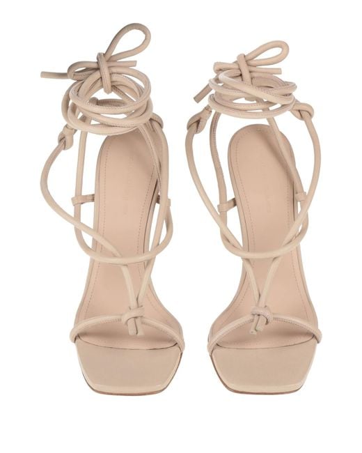 Rick Owens White Sandals Leather