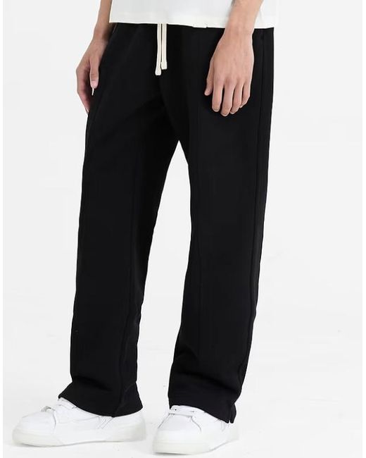 Represent Black Initial Fleece Straight-Leg Pants for men