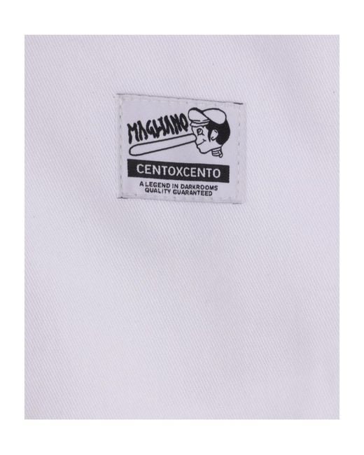 Magliano Blue Logo Patch Zip-Up Jacket for men