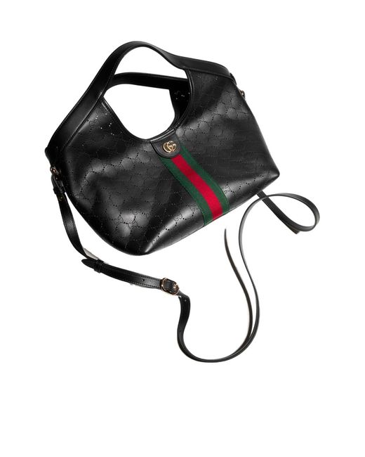 Gucci Black Giglio Small Tote Bag