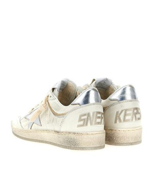 Golden Goose Deluxe Brand White Ball Star Lace-Up Sneakers