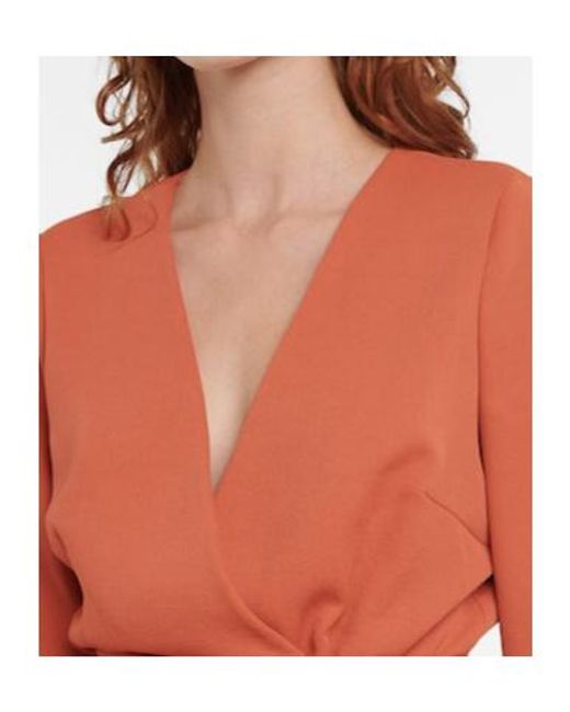 Galvan Orange Marina Belted Jumpsuit