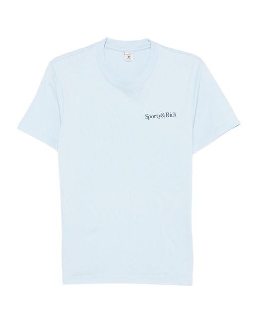 Sporty & Rich Blue Short-Sleeved T-Shirt