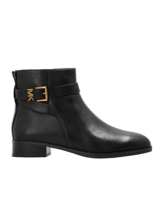 MICHAEL Michael Kors Black Round-Toe Ankle Boots