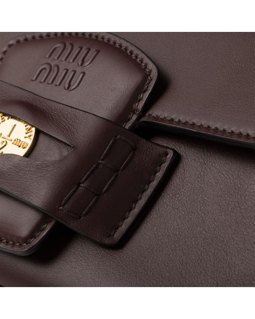 Miu Miu Brown Penny Leather Bag