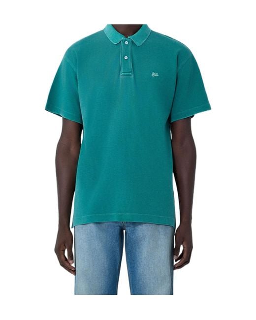 ERL Green Classic Polo Shirt for men