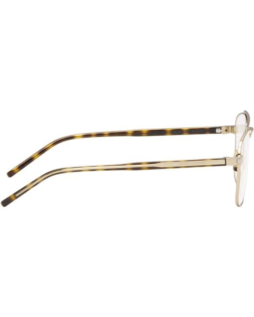 Saint Laurent White Pilot-Frame Glasses for men