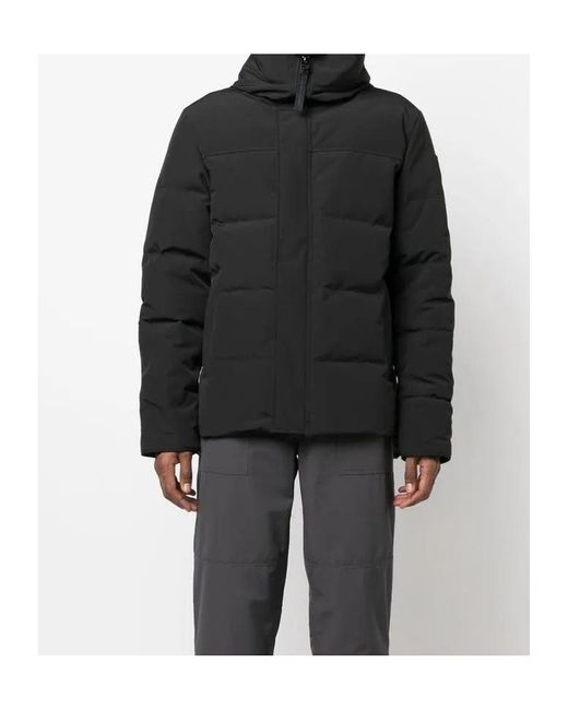 Canada Goose Black Logo-Patch Padded Jacket for men