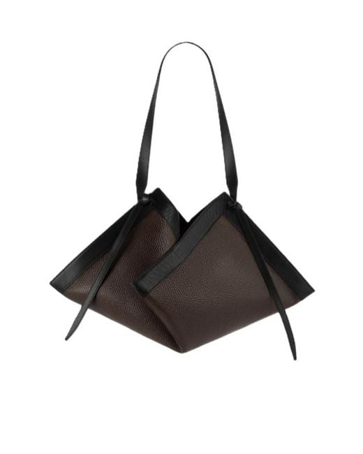 Yuzefi Black Large Shoulder Bag