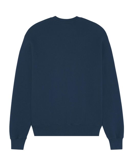 Maison Kitsuné Blue Maison Kitsuné Speedy Fox Long Sleeved Sweatshirt for men