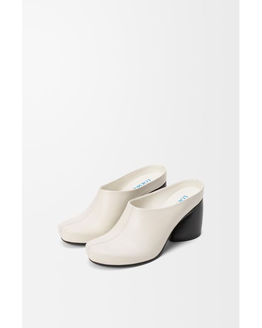 Loewe White Oval Mule
