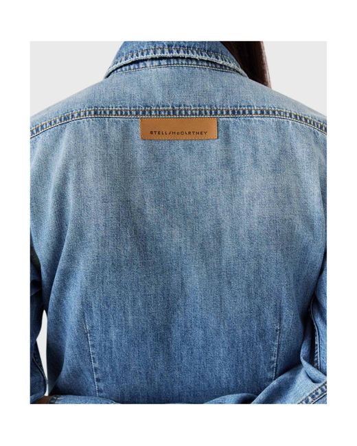 Stella McCartney Blue Vintage Wash Denim Shirt