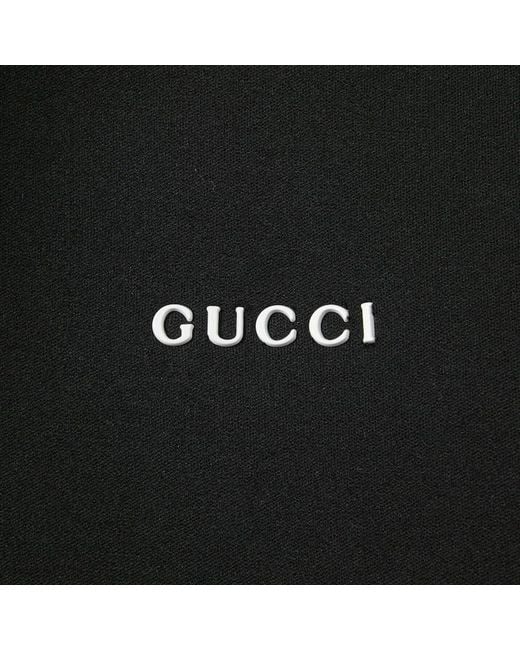 Gucci Black Logo Detailed Zip-Up Sweatshirt