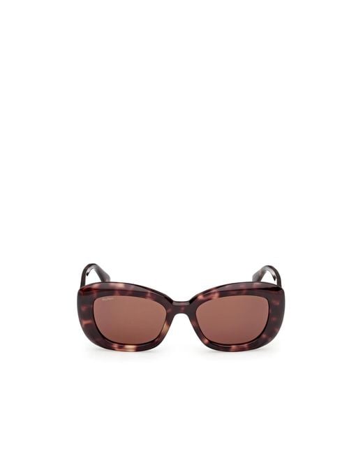 Max Mara Pink Elizabeth Square Frame Sunglasses
