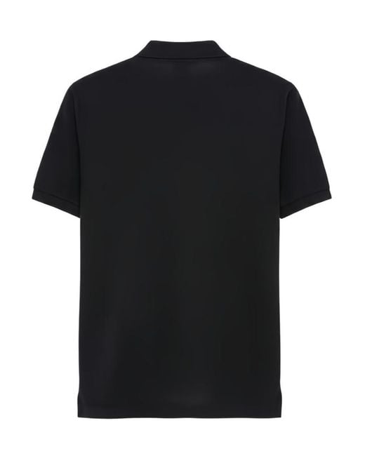 Aspesi Black Quarter-Zip Polo Shirt for men