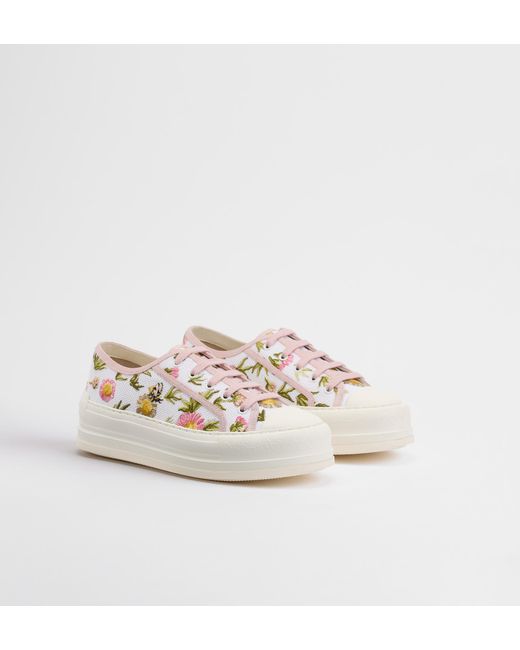 Dior White Walk'N' Platform Sneaker