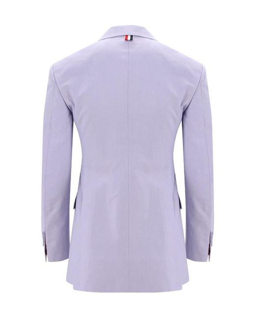 Thom Browne Purple Buttoned Blazer