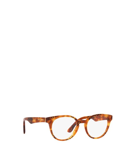 Dolce & Gabbana White Eyewear Round Frame Glasses
