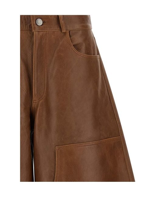 Haikure Brown Legacy Wide-Leg Bermuda Shorts