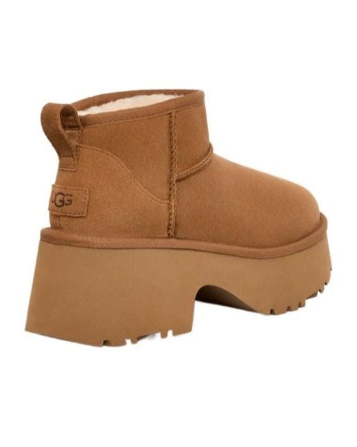 Ugg Brown Classic Ultra Mini New Heights Boots
