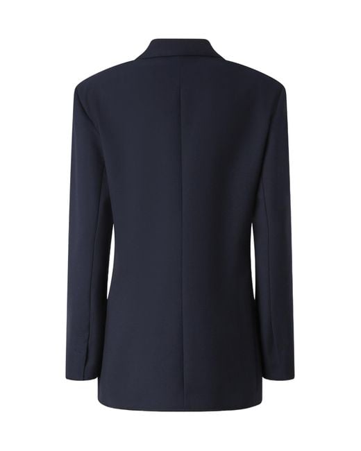 Pinko Blue Double-Breasted Tailored Blazer