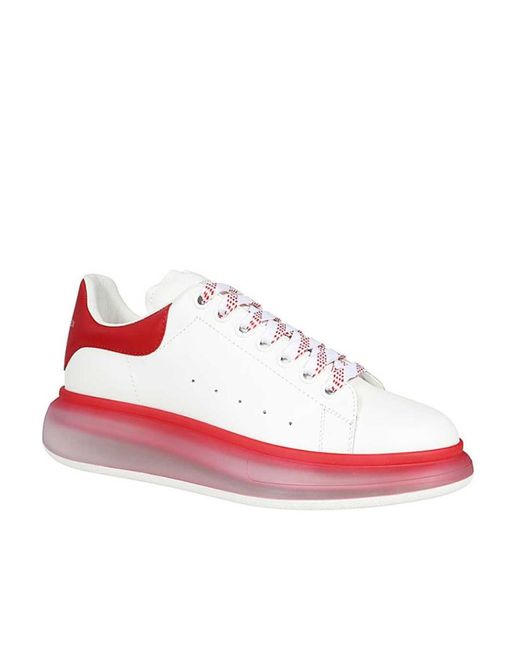 McQueen White Tie Low-Top Sneakers for men
