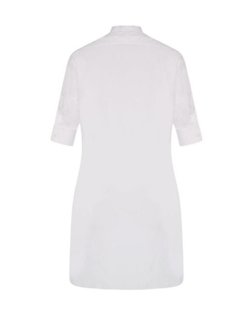 The Row White Elaris Bib-Panel Shirt