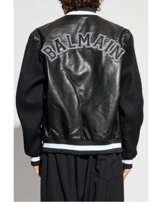 Balmain Black Bomber Jackets for men