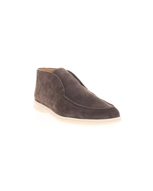 Loro Piana Brown Open Walk Flat Loafers for men