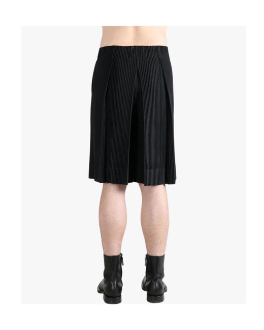 Homme Plissé Issey Miyake Black Homme Plissé Issey Miyake Pleated Shorts for men