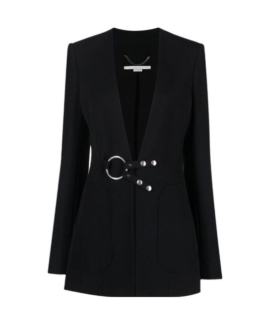 Stella McCartney Black Logo Suit Jacket