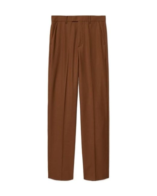 AllSaints Brown Beck Belt Loop Casual Pants