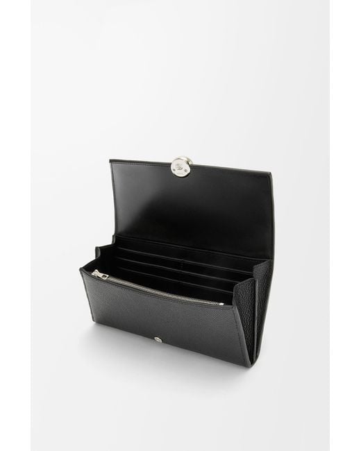 Loewe Black Pebble Continental Wallet