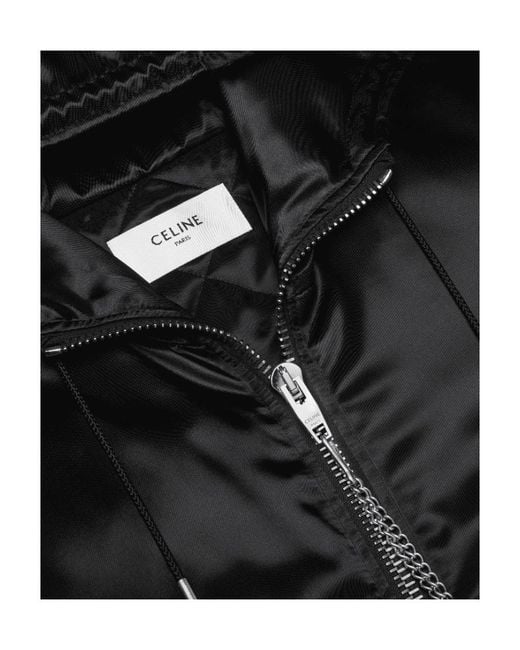 Céline Black Bomber Jacket for men