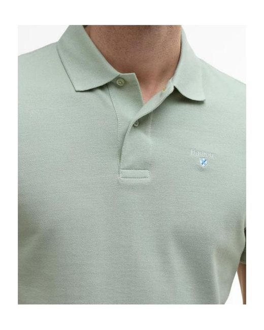 Barbour Green Sports Polo Shirt for men