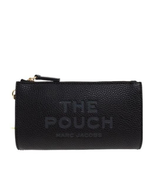 Marc Jacobs Black The Logo Embossed Zipped Pouch