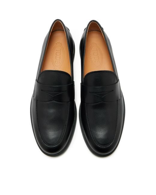 Tod's Black Penny-Slot Slip-On Loafers for men
