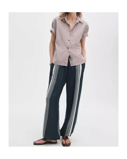 Rag & Bone Multicolor Connie Short-Sleeve Poplin Shirt