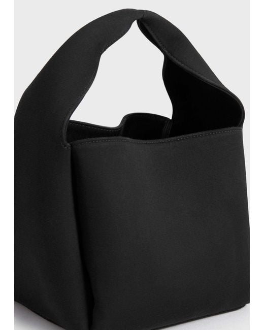 Totême  Black Totême Structured Bucket Bag
