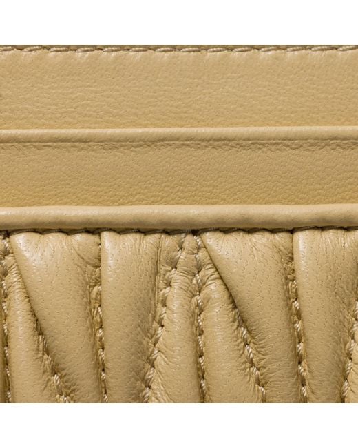 Miu Miu Natural Logo-Lettering Cardholder