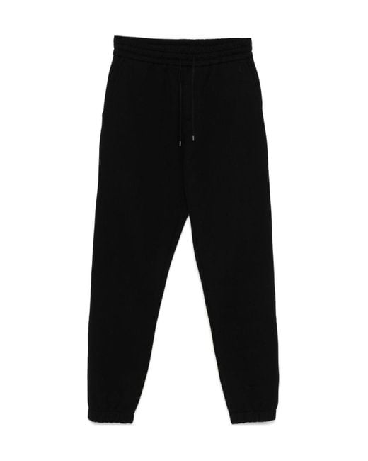 Saint Laurent Black Cassandre-Logo Track Pants for men